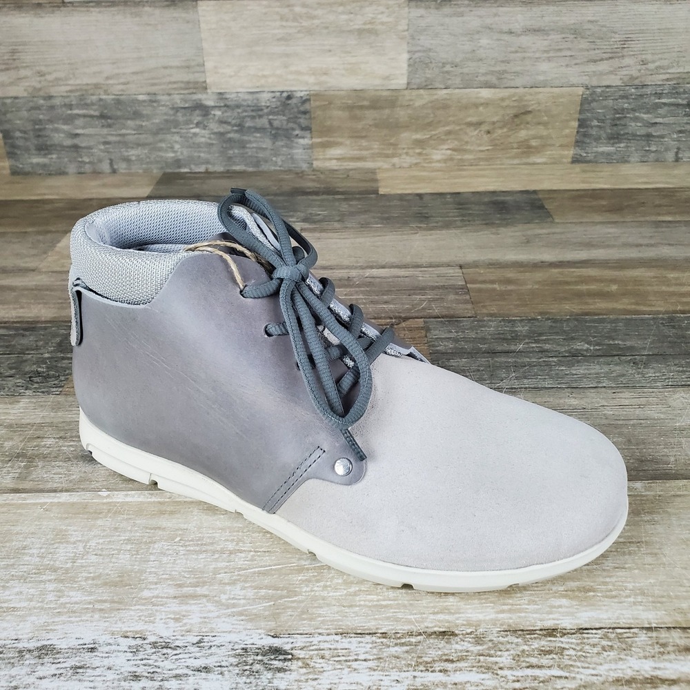 Birkenstock Estevan Boots Womens Sz 8 Off White Leather Lace Up Ankle Boots